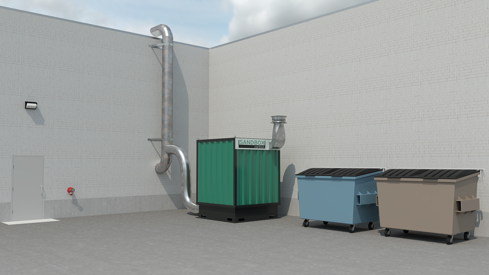 Sandbox Enviro modular pollution-control deployment.